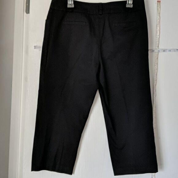 AGB  LADIES SZ 10 CROPPED BLACK FLAT FRONT PANTS - Picture 6 of 8